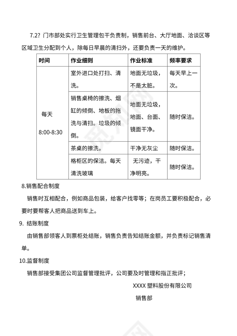 销售部业务流程及制度体系