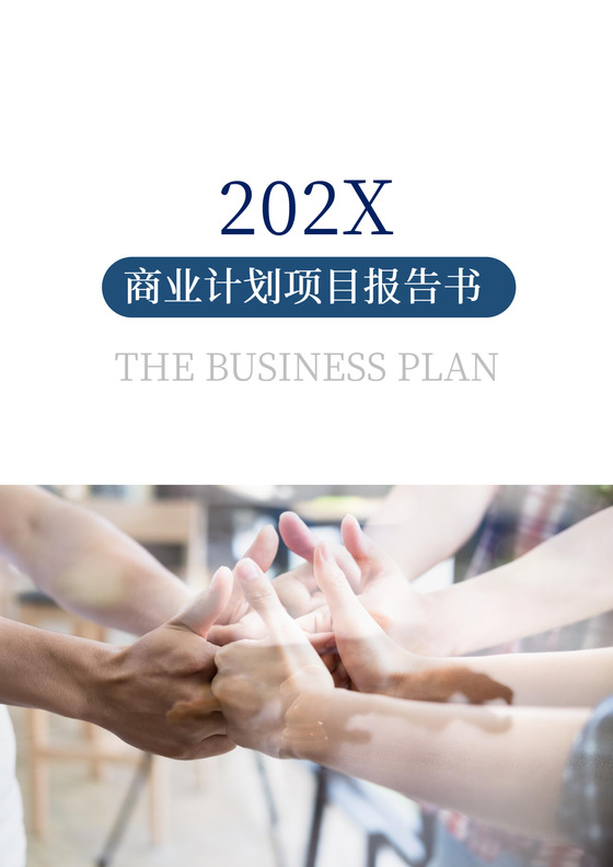 商业计划项目报告书文档封面word模板