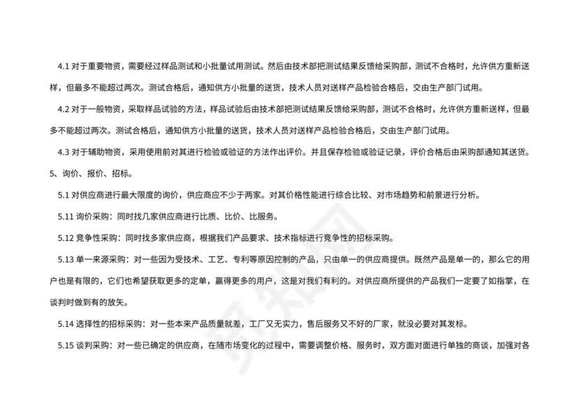 采购管理及流程图