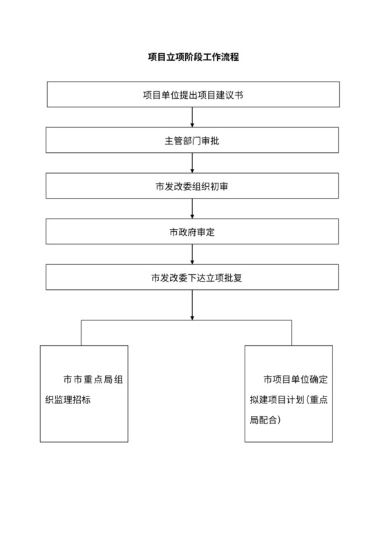 项目立项阶段工作流程