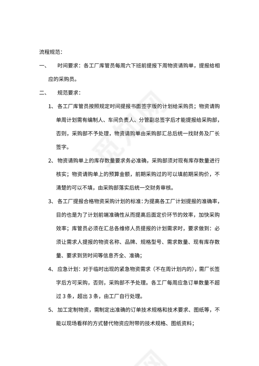 采购申请管理流程