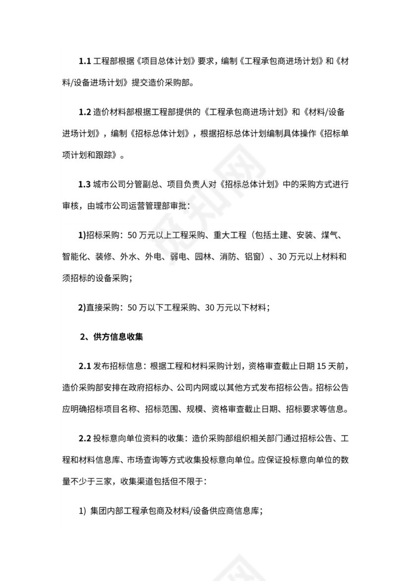 房地产工程招标采购管理全流程