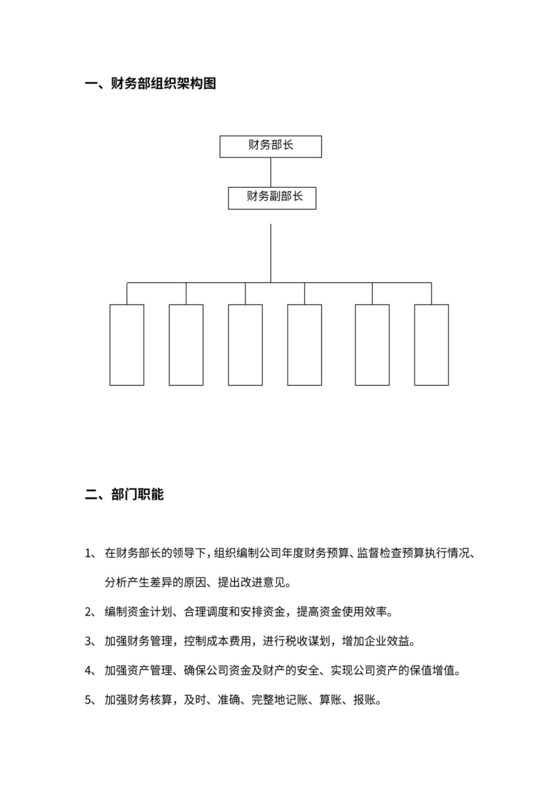 财务部工作流程