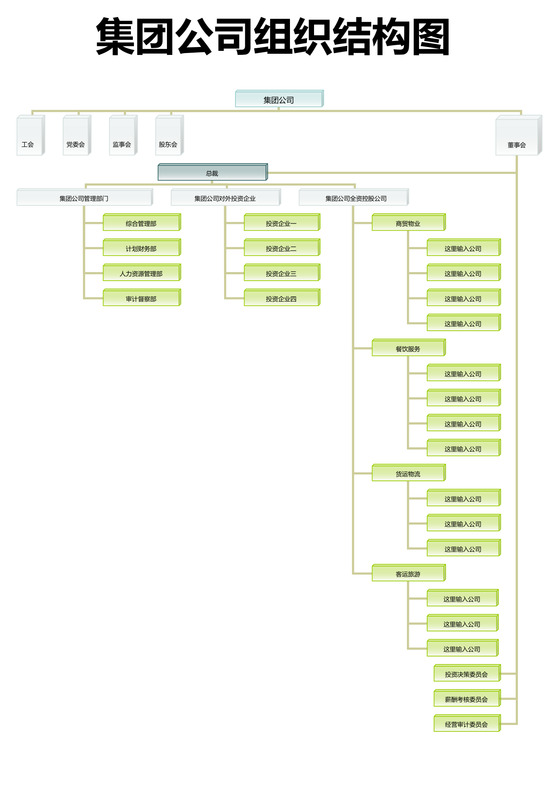 集团公司组织架构
