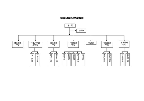 集团公司组织架构图（样板）