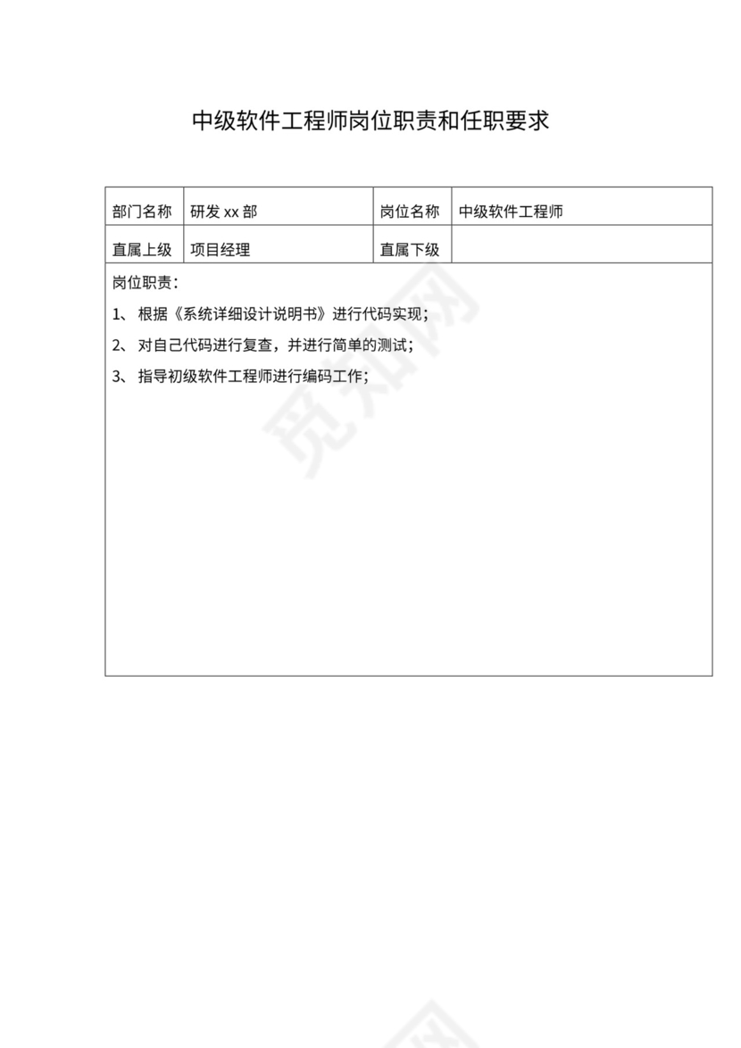 软件研发部门组织架构