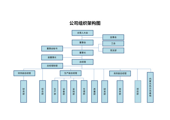 公司及各部门组织架构图