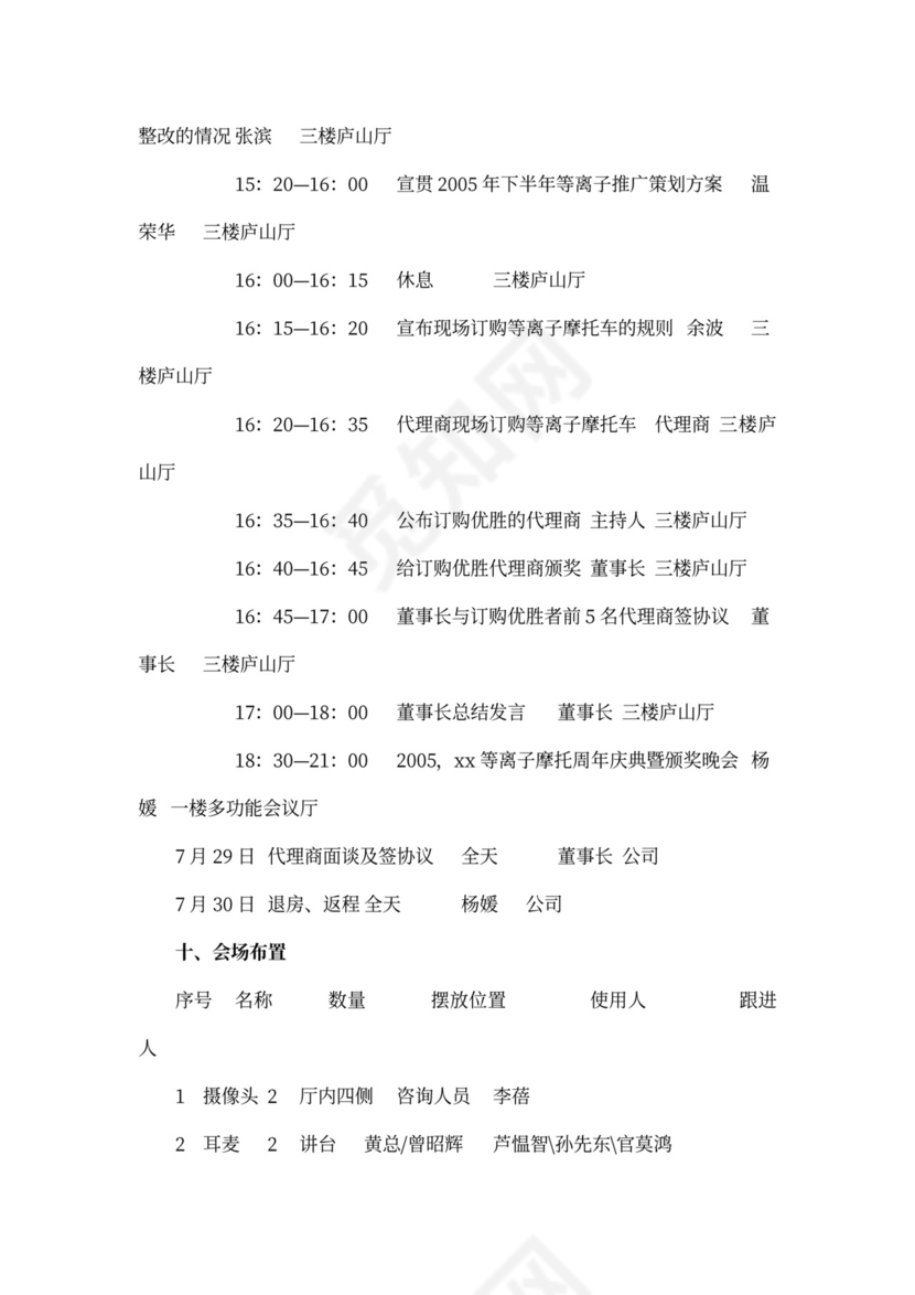 大型会议策划方案模板