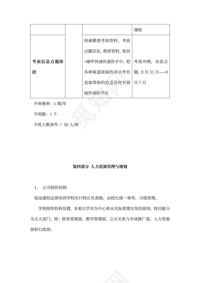 白色简洁培训项目计划书商业项目计划书模板