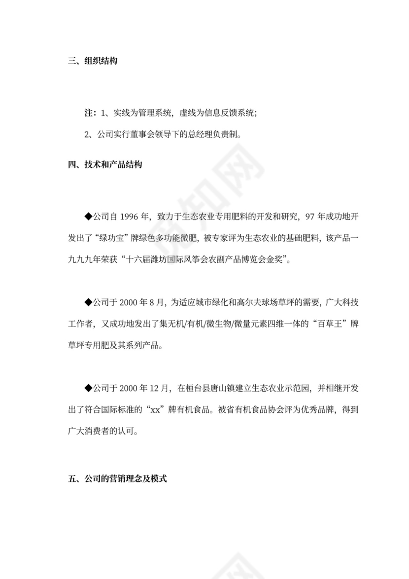 白色商务风创新创业项目计划书商业计划书模板