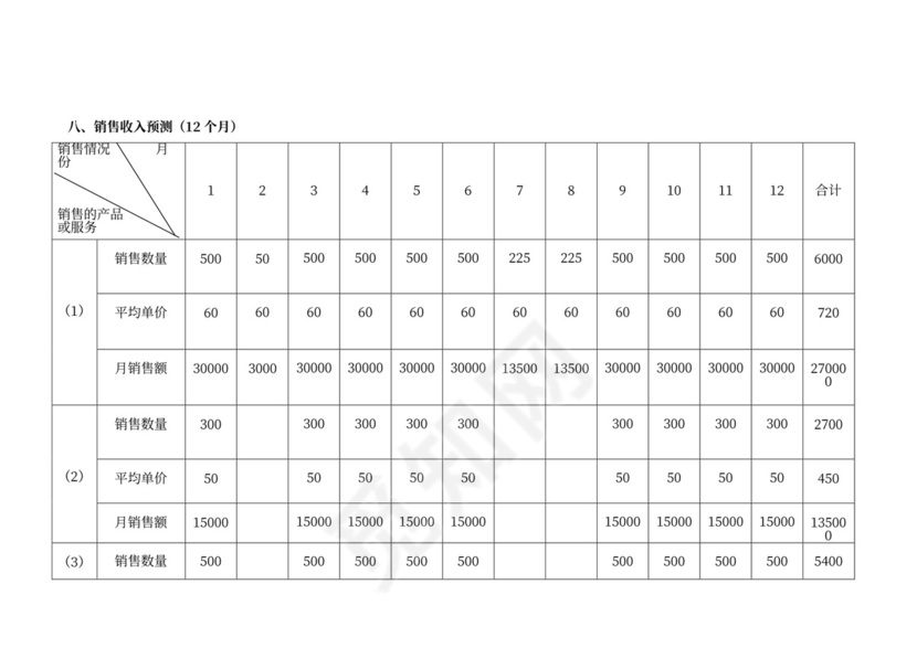 白色简约创新创业项目计划书商业计划书模板
