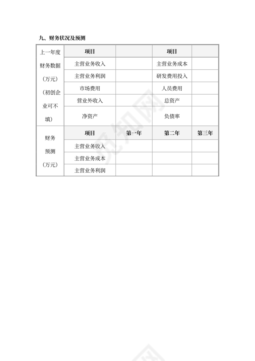 橙黄色简约创新创业项目计划书商业计划书模板