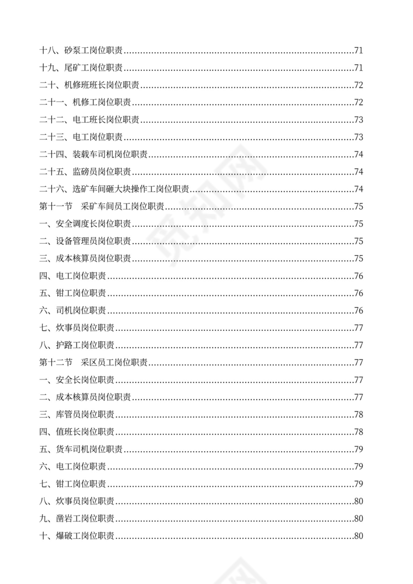 白色简洁部门岗位职责员工岗位职责模板