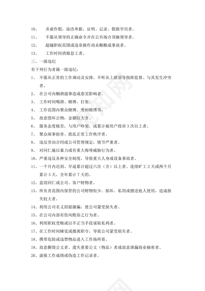 白色简约物业员工手册