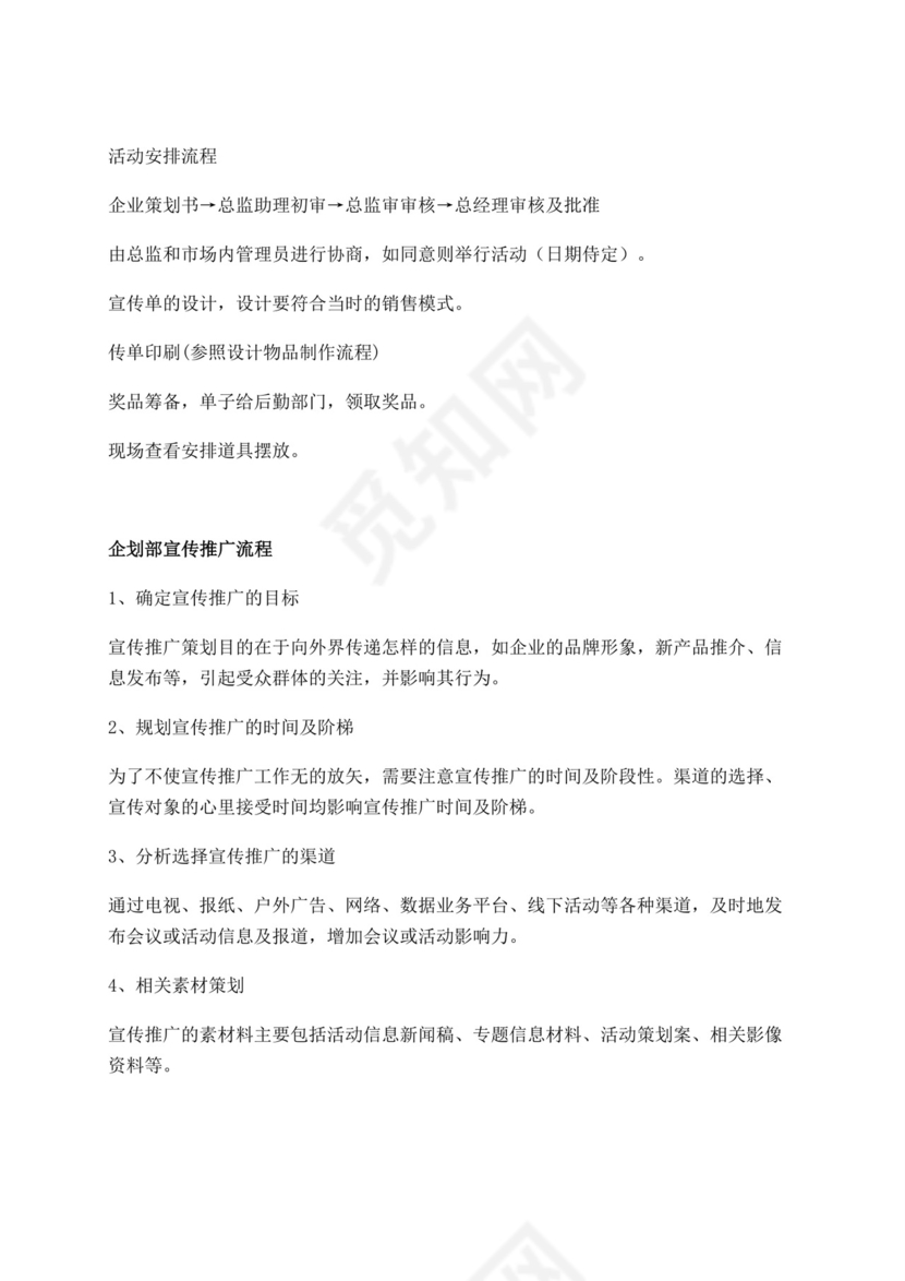 白色简洁企划部岗位职责公司部门岗位职责模板