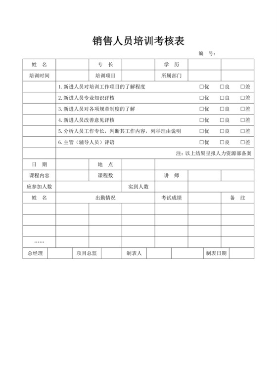 白色简洁销售人员培训公司人员培训模板