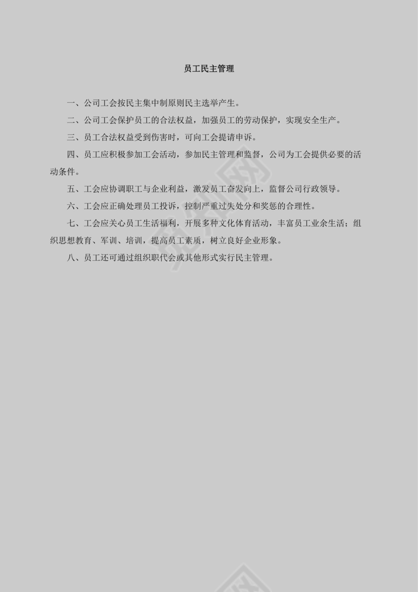 黑色红色白色简约公司员工手册企业职工手册模板