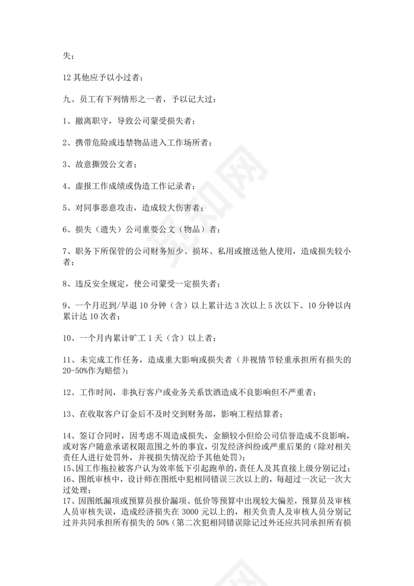 白色简约公司员工手册企业职工手册模板