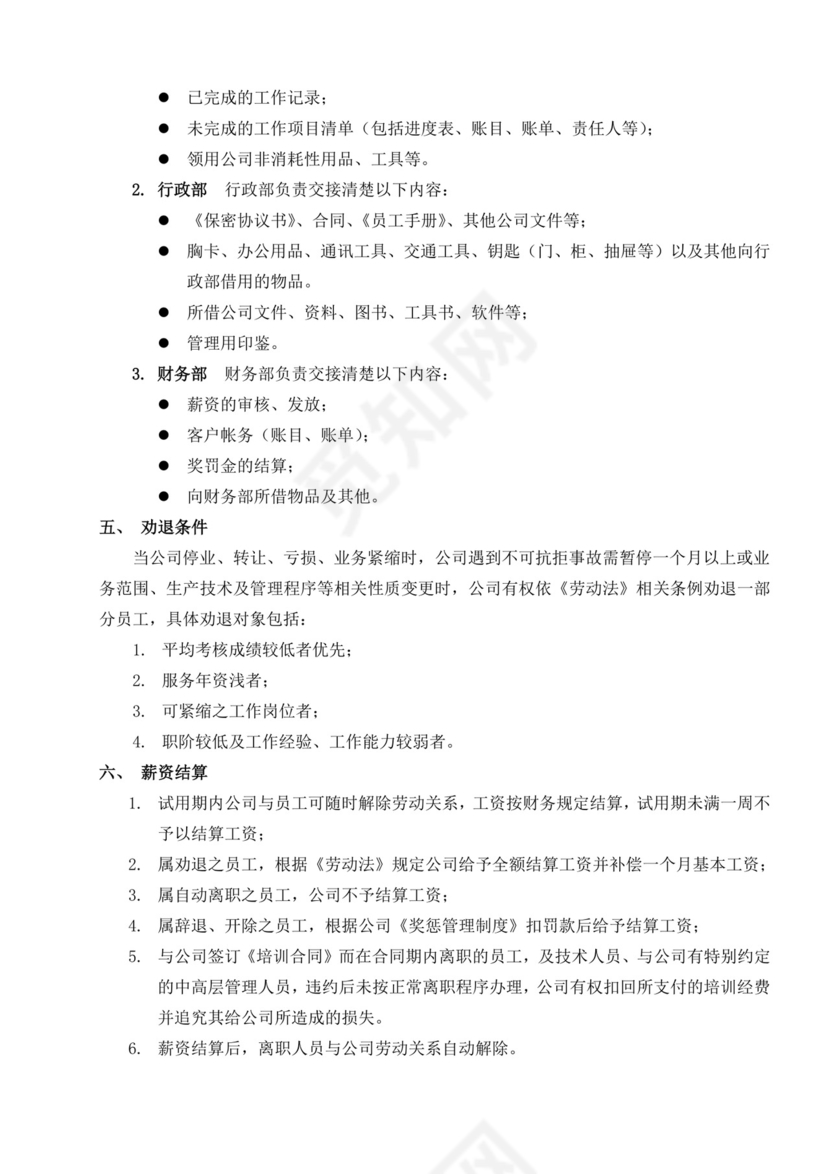 白色简约公司员工手册企业职工手册模板
