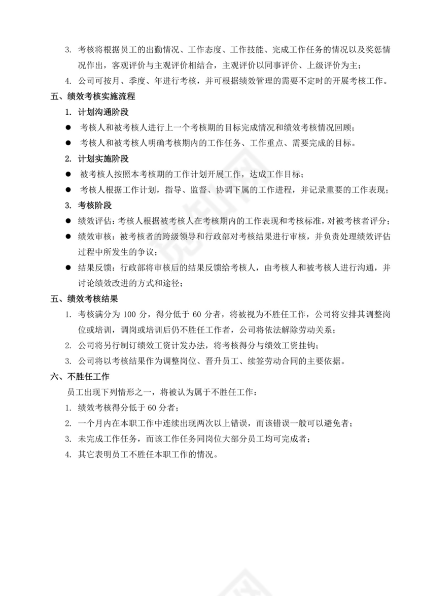 白色简约公司员工手册企业职工手册模板