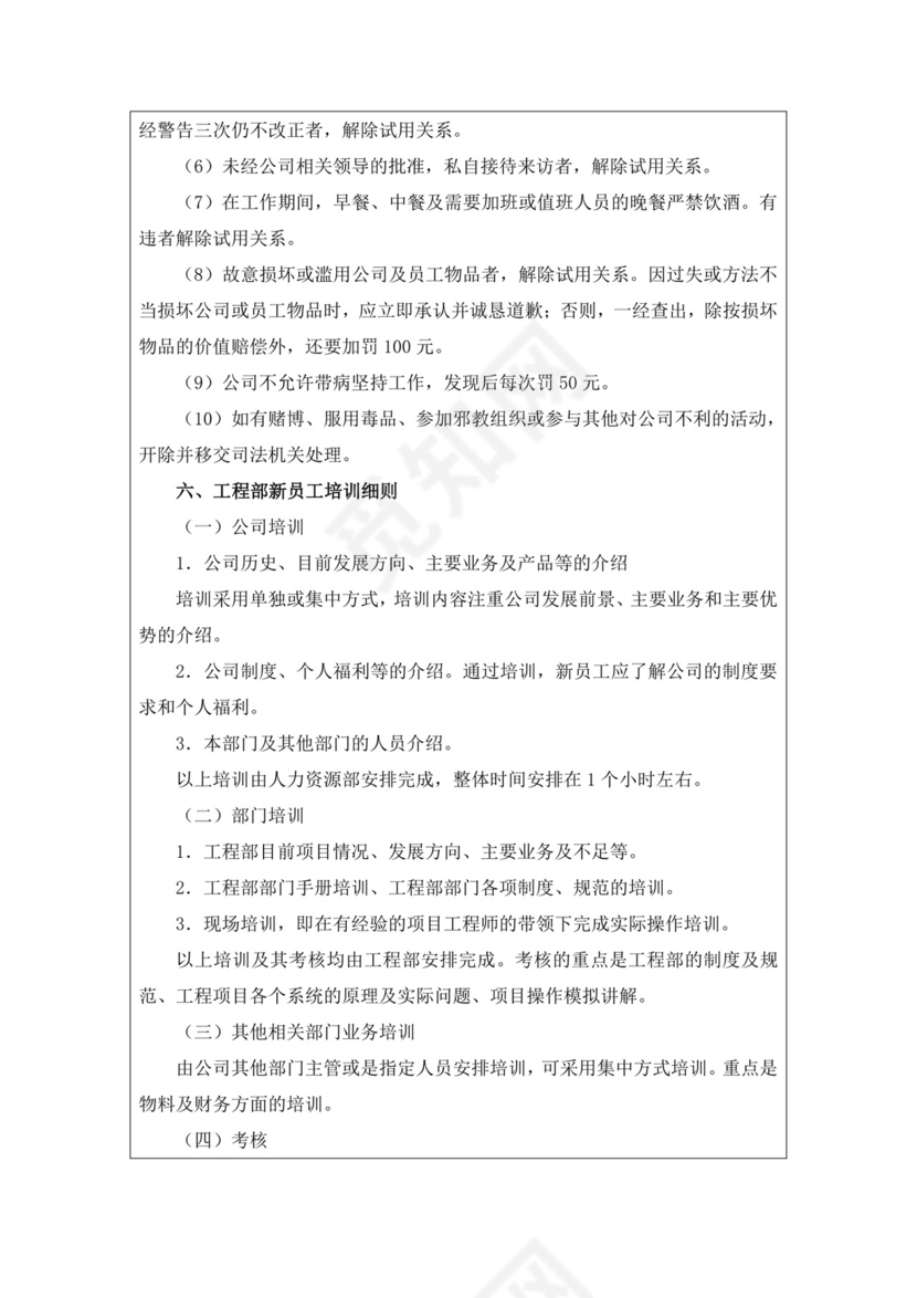 建筑公司员工手册细则