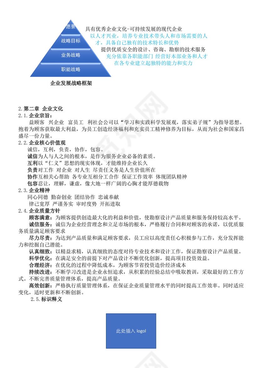 工程勘察设计院员工手册公司员工手册