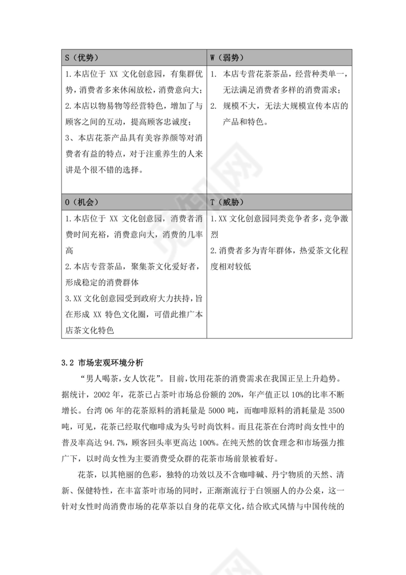 蓝色简约茶馆商业计划书茶馆创新创业计划书创新创业商业计划书