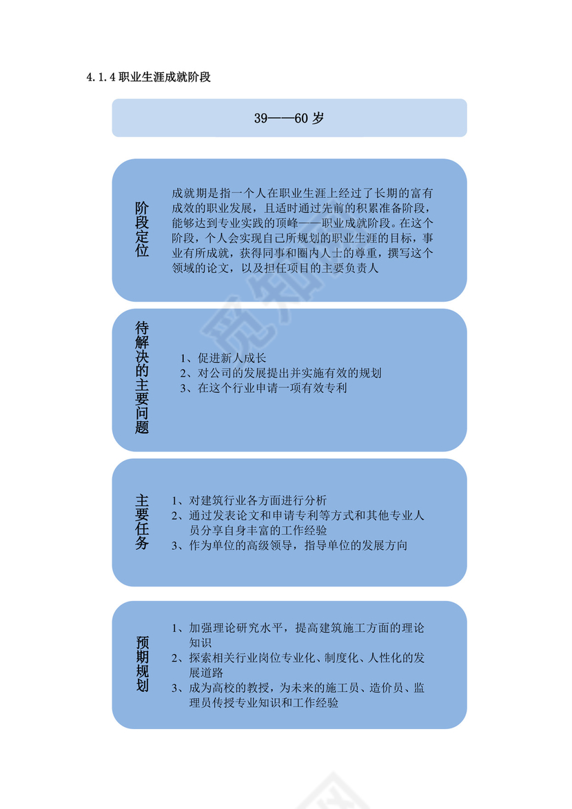 建筑工程技术专业学生职业规划建筑工程职业生涯规划书大学职业规划
