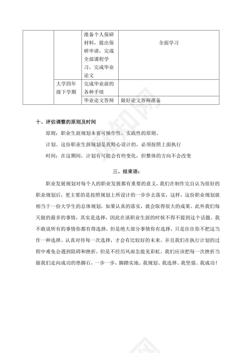 大学生职业生涯规划书法学专业职业生涯规划书大学职业规划