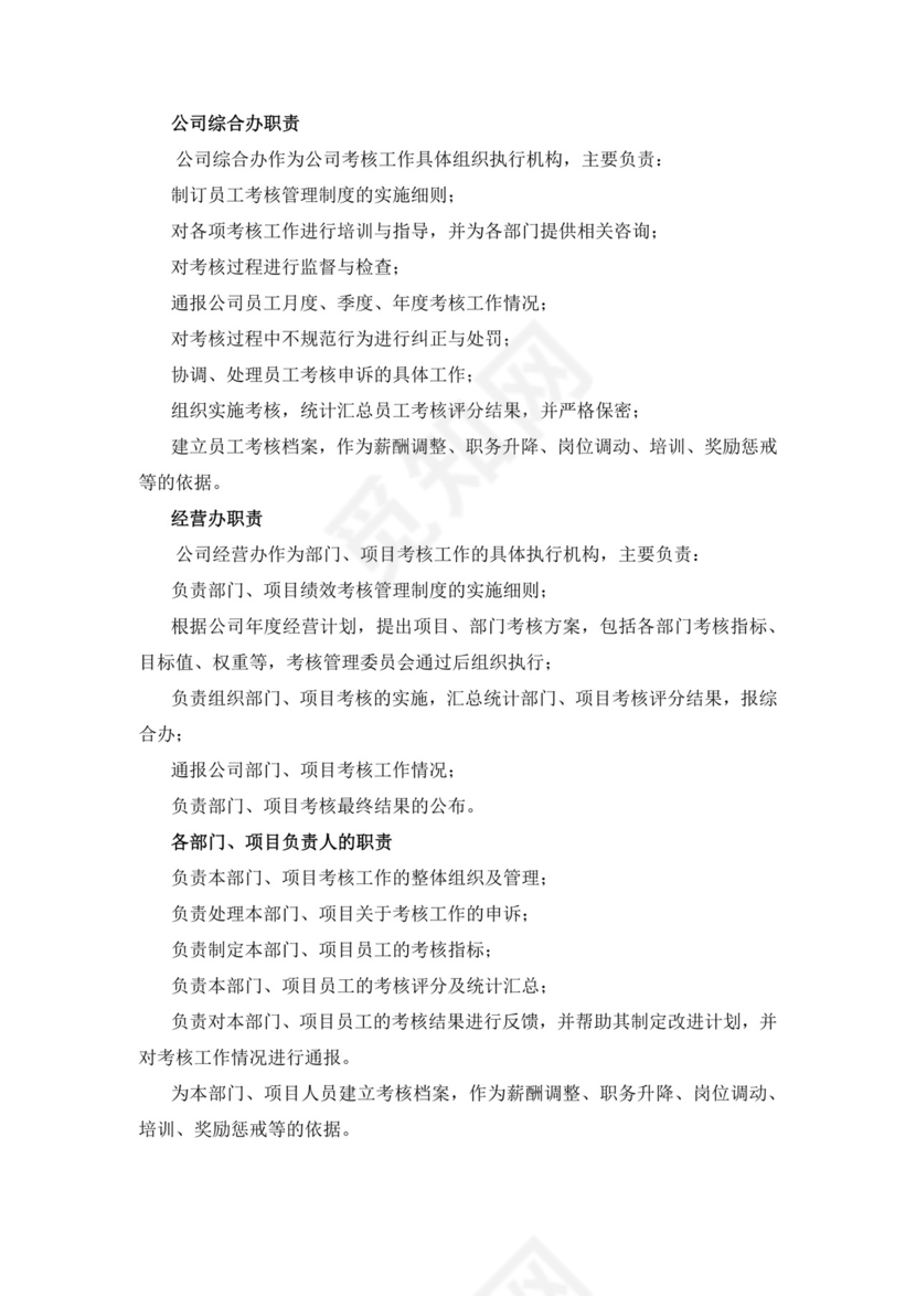 白色简洁绩效考核与薪酬方案公司企业绩效考核模板