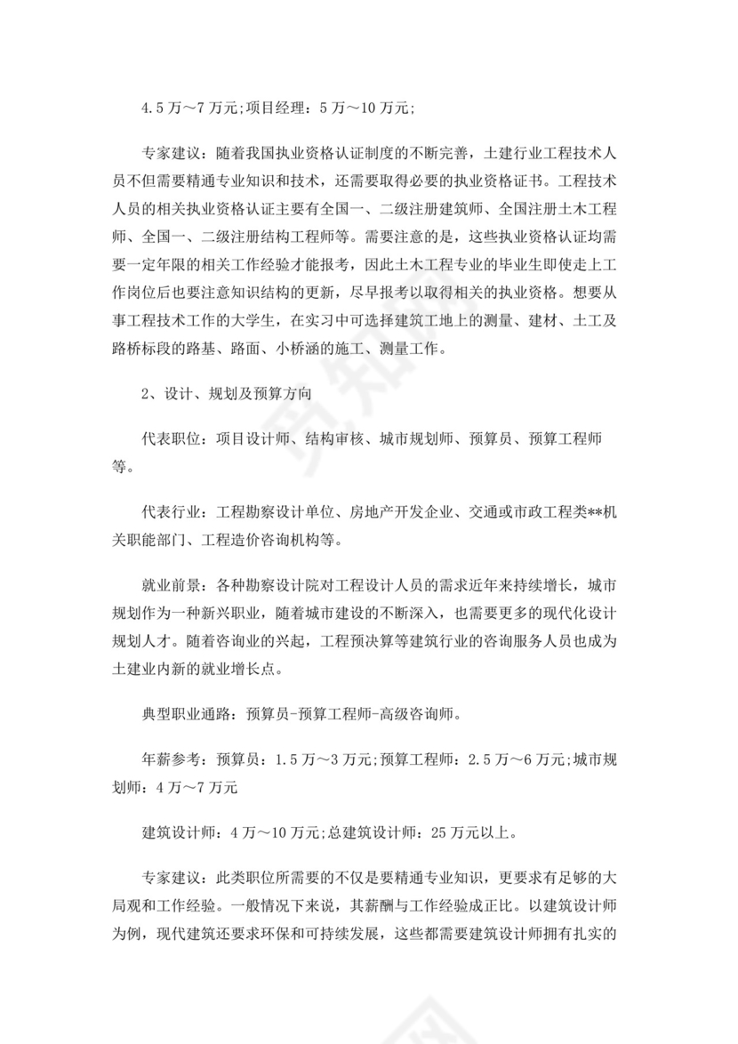 绿白色简洁土木工程职业生涯规划书大学职业规划个人工作计划模板