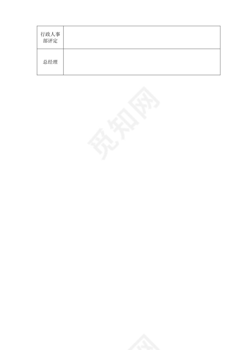 白色简洁绩效自评个人绩效考核模板