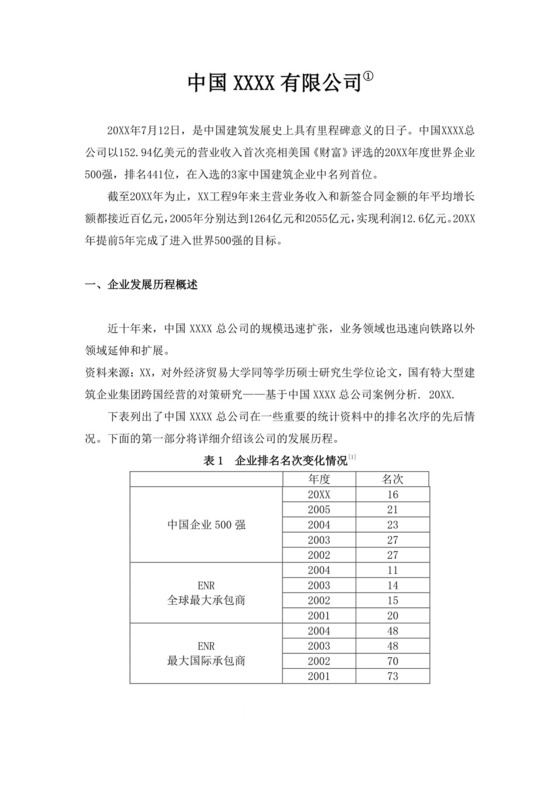 白色简洁工程公司简介企业单位简介模板