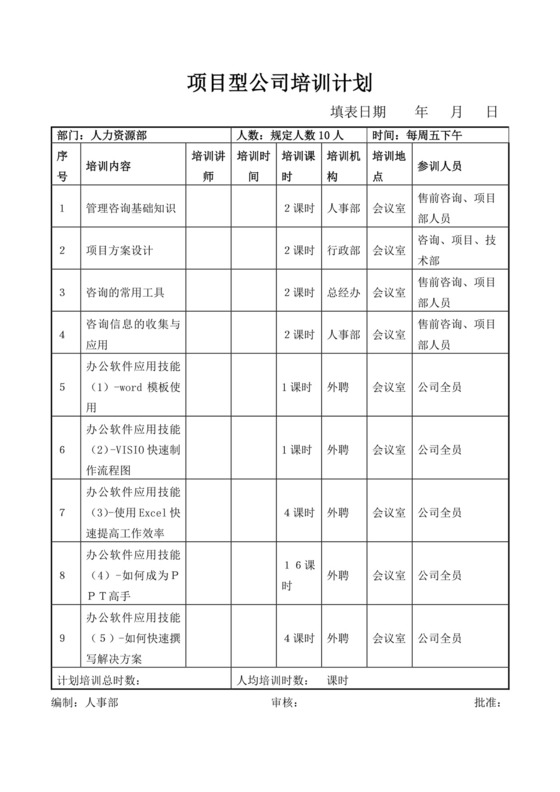 白色简洁项目计划表工程计划表模板项目计划表设计