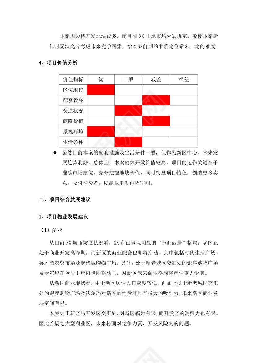 项目前期策划及可行性分析报告