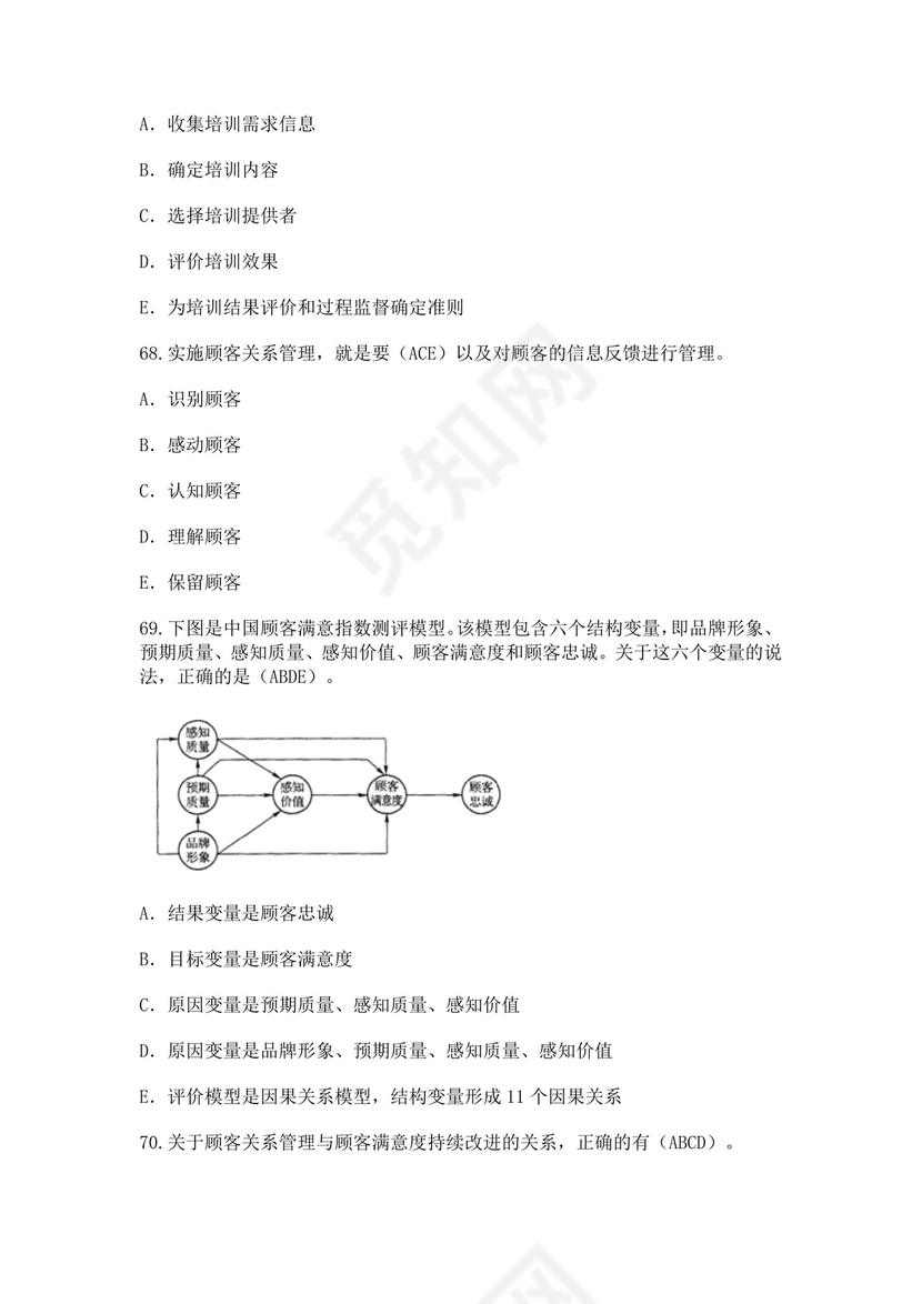 全国质量月2022质量知识竞赛题库及含答案质量管理知识竞赛试题