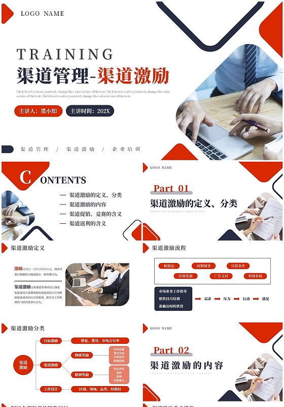 简约渠道管理渠道激励培训PPT模板渠道管理渠道激励(激励管理)