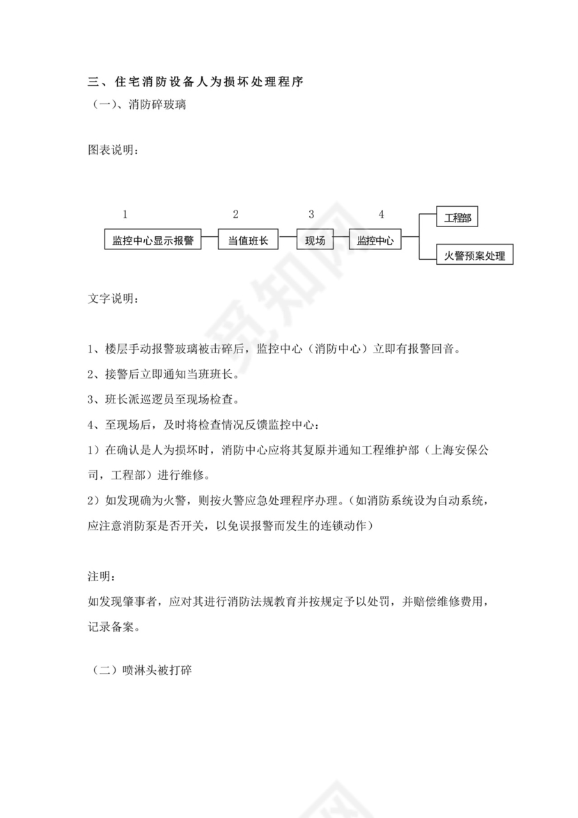 白色简洁消防应急预案事故灾害应急预案模板