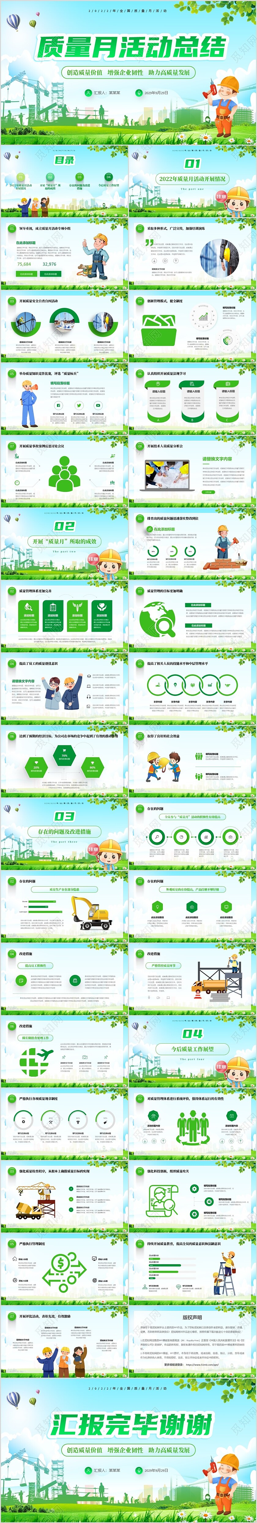 创造质量价值增强企业韧性助力高质量发展质量月活动总结PPT