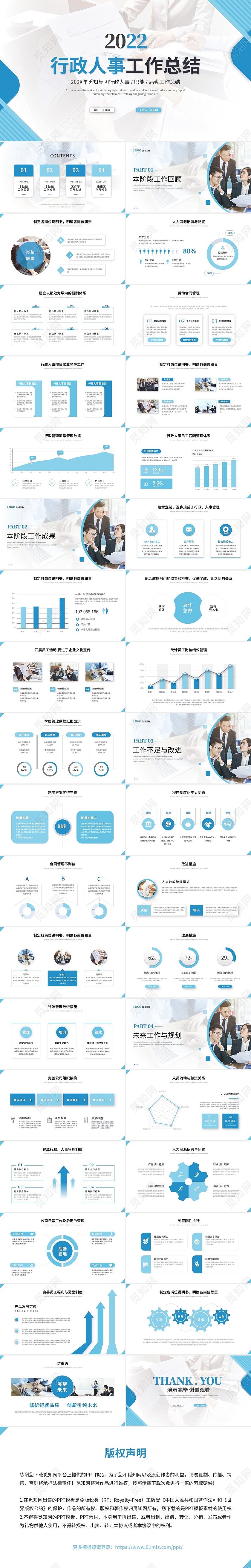大气简约商务人事行政工作总结工作汇报工作计划ppt模板行政人事工作总结