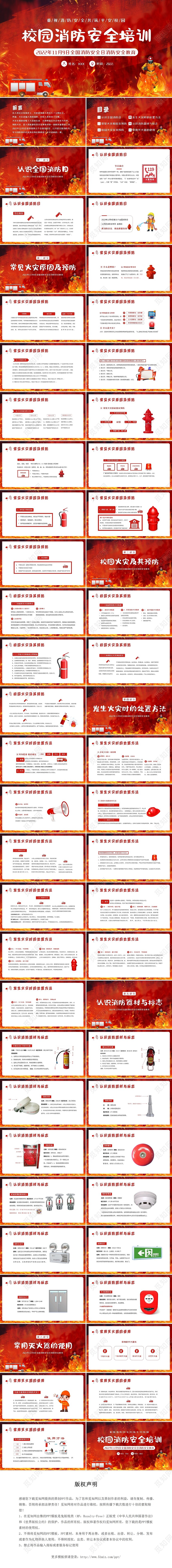 2022年11月9日全国消防安全日校园消防安全教育PPT课件
