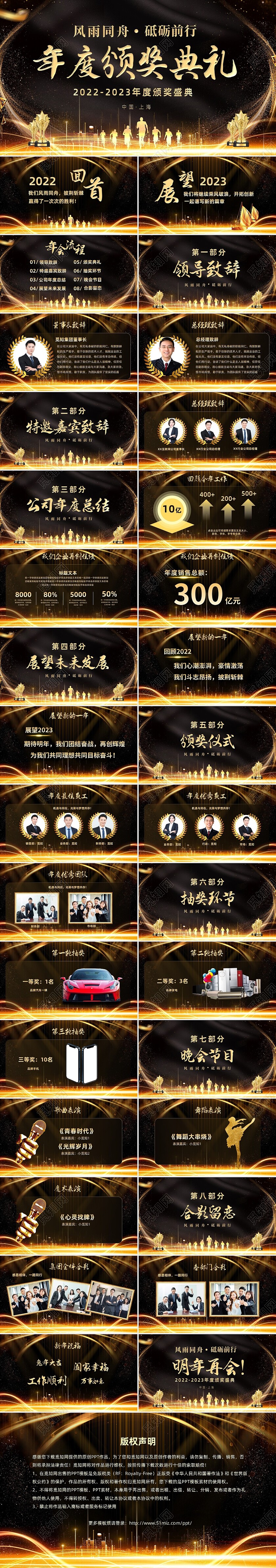 黑金大气视频片头年度颁奖典礼年会颁奖典礼年终晚会