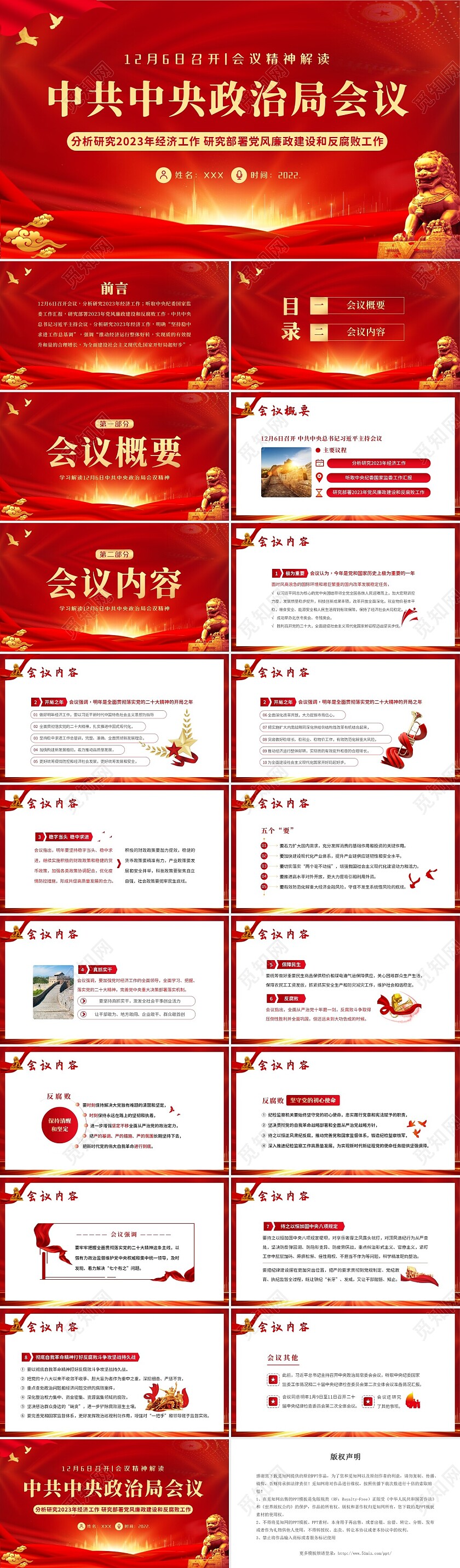 2022年12月6日中共中央政治局会议精神解读PPT课件中央经济工作会议