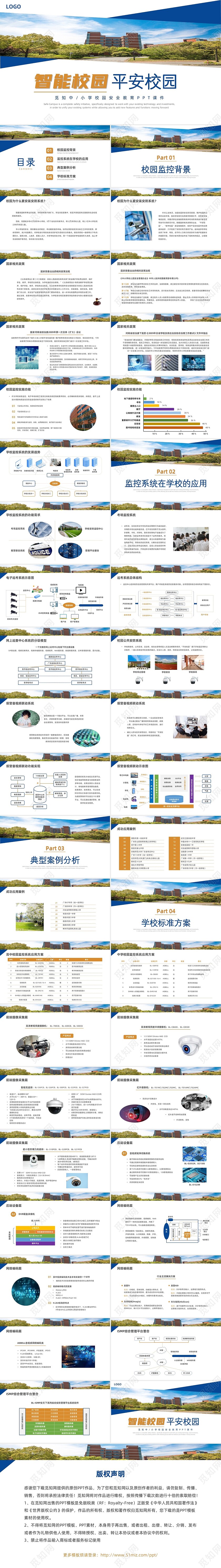 蓝色水彩简约商务智能校园企业培训PPT课件主题班会