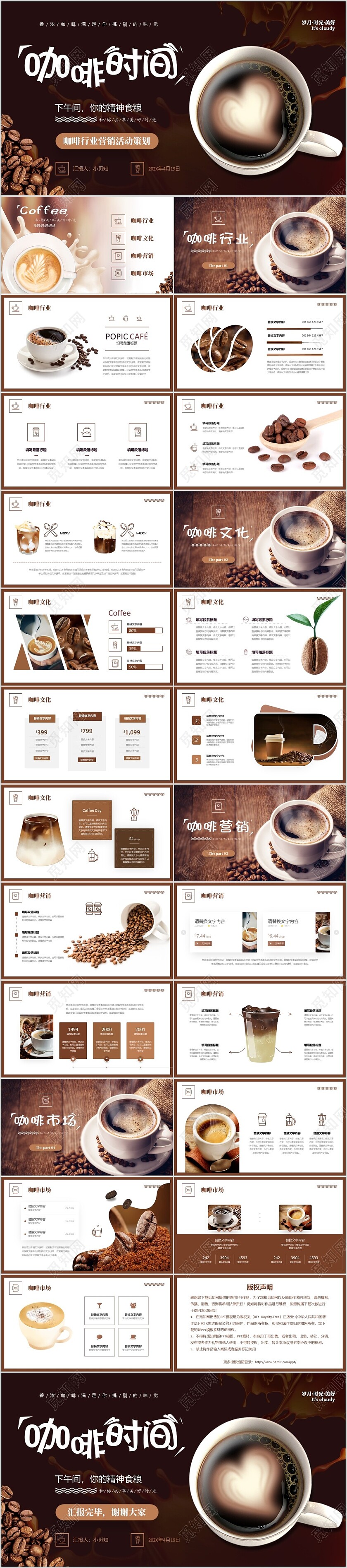 实拍风咖啡行业营销活动策划PPT
