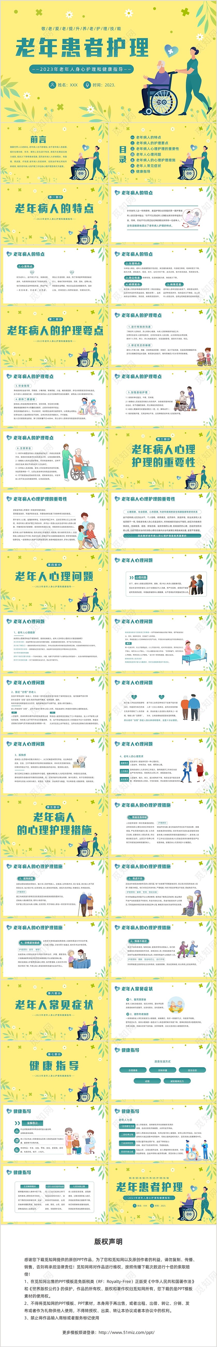 2023年老年人身心健康护理老年患者护理PPT课件护理查房