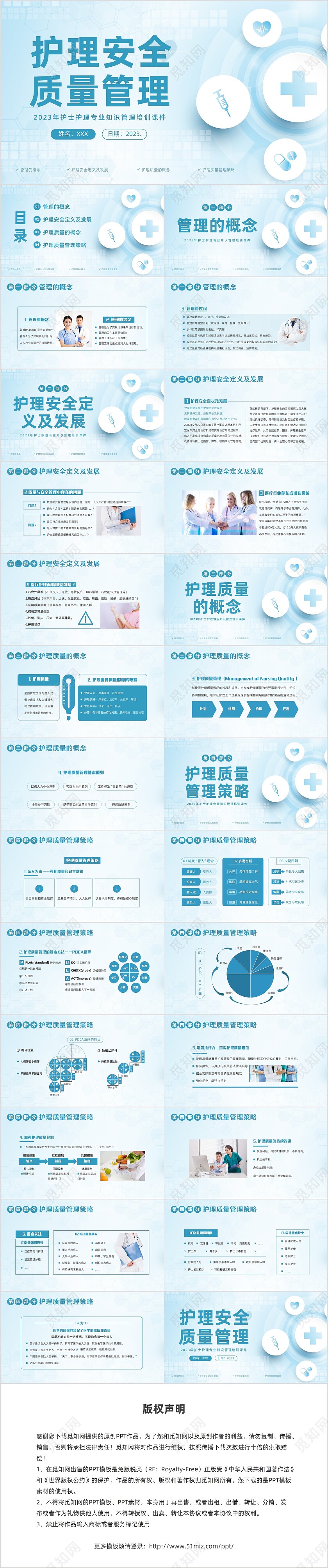 2023年护理安全质量管理护士护理培训PPT课件安全教育