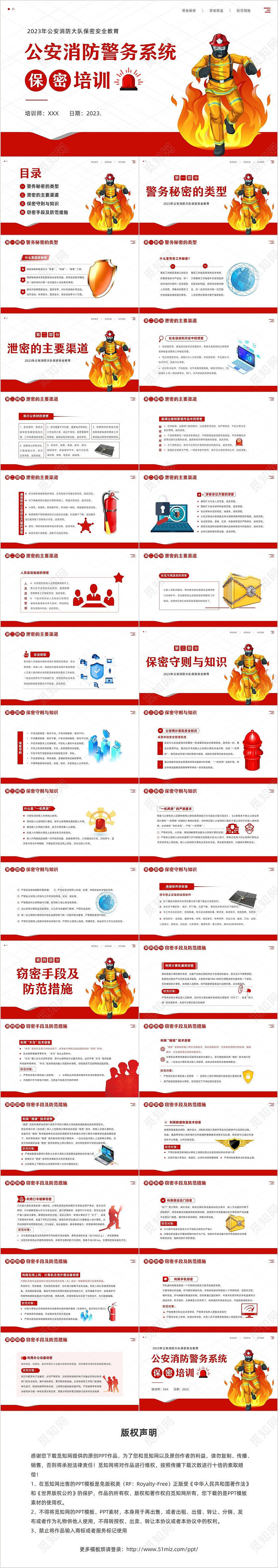 2023年公安消防警务系统保密培训保密教育课程PPT