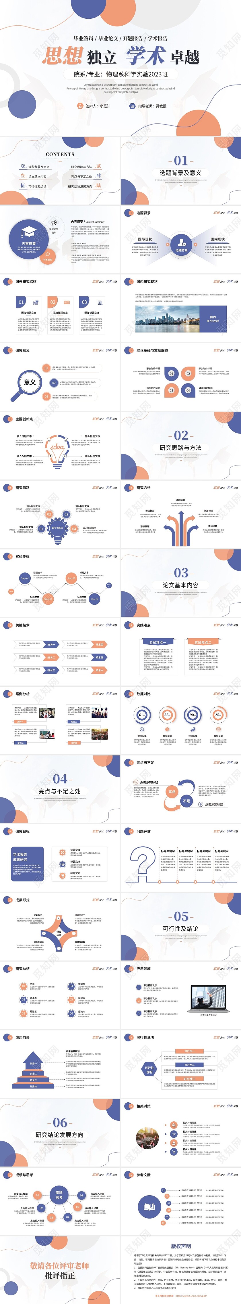 大气简约几何毕业答辩毕业论文开题报告学术报告ppt模板毕业答辩1