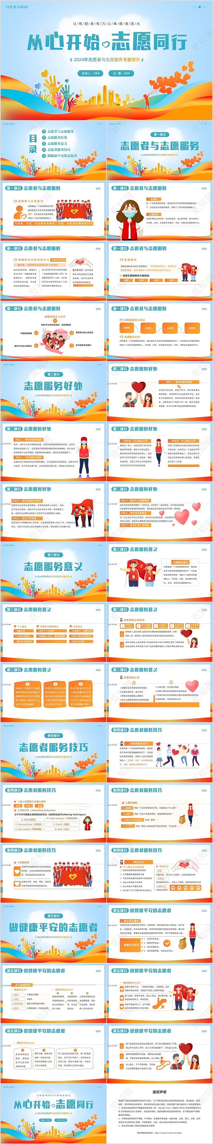 2024年志愿者与志愿者服务专题知识培训PPT课件中国青年志愿者服务日
